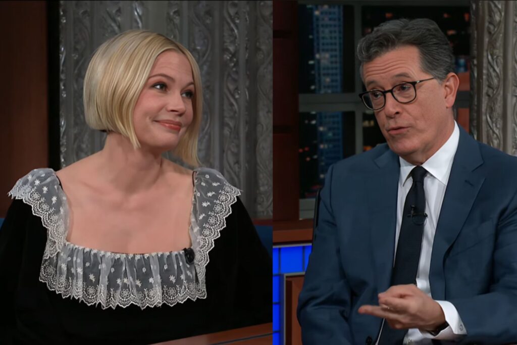 Michelle Williams- Stephen Colbert